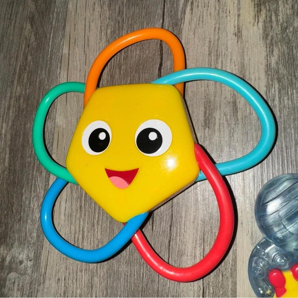 ☀️6/$20☀️ Vibrant Caterpillar Teether and Star Rattle Set